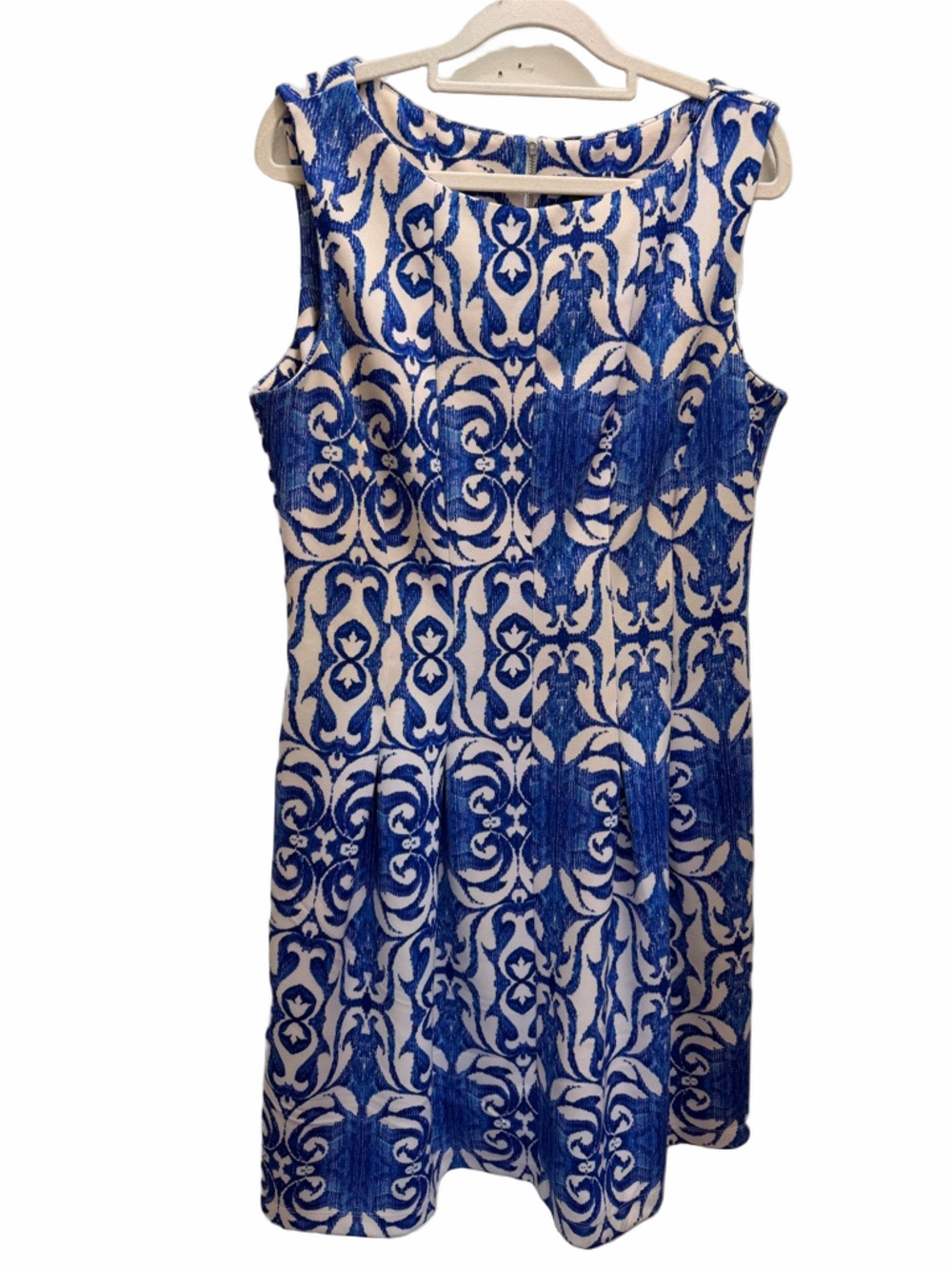 Gabby Skye Floral Paisley Blue Dress Size 12